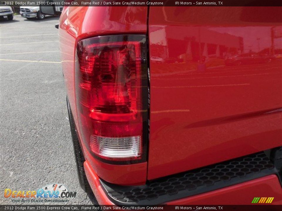 2012 Dodge Ram 1500 Express Crew Cab Flame Red / Dark Slate Gray/Medium Graystone Photo #11