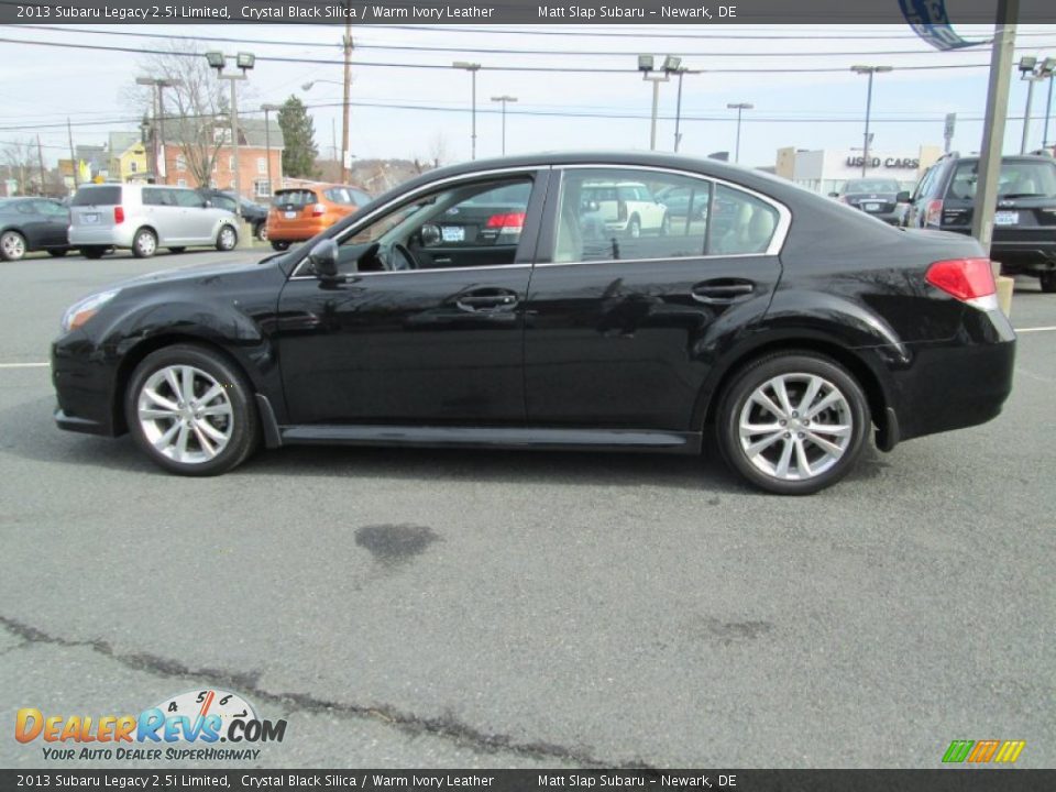 2013 Subaru Legacy 2.5i Limited Crystal Black Silica / Warm Ivory Leather Photo #9