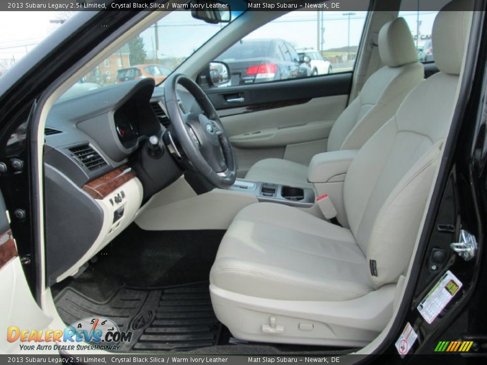 2013 Subaru Legacy 2.5i Limited Crystal Black Silica / Warm Ivory Leather Photo #11