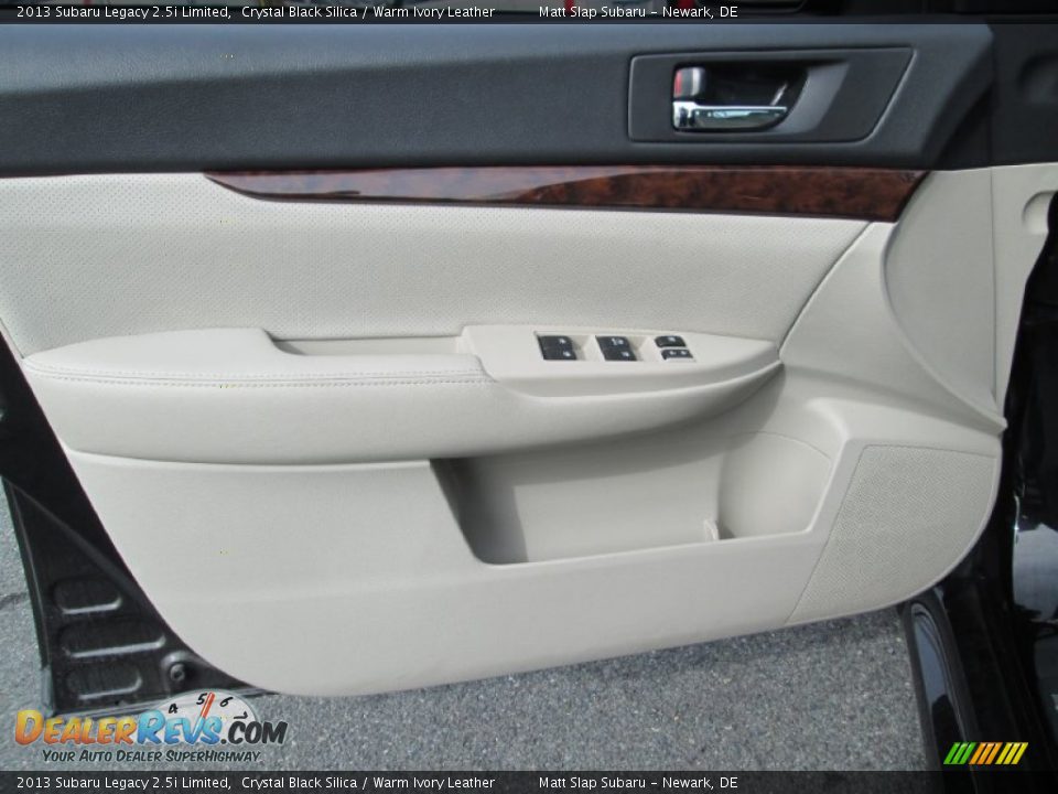2013 Subaru Legacy 2.5i Limited Crystal Black Silica / Warm Ivory Leather Photo #12
