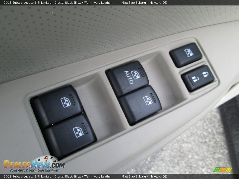 2013 Subaru Legacy 2.5i Limited Crystal Black Silica / Warm Ivory Leather Photo #13