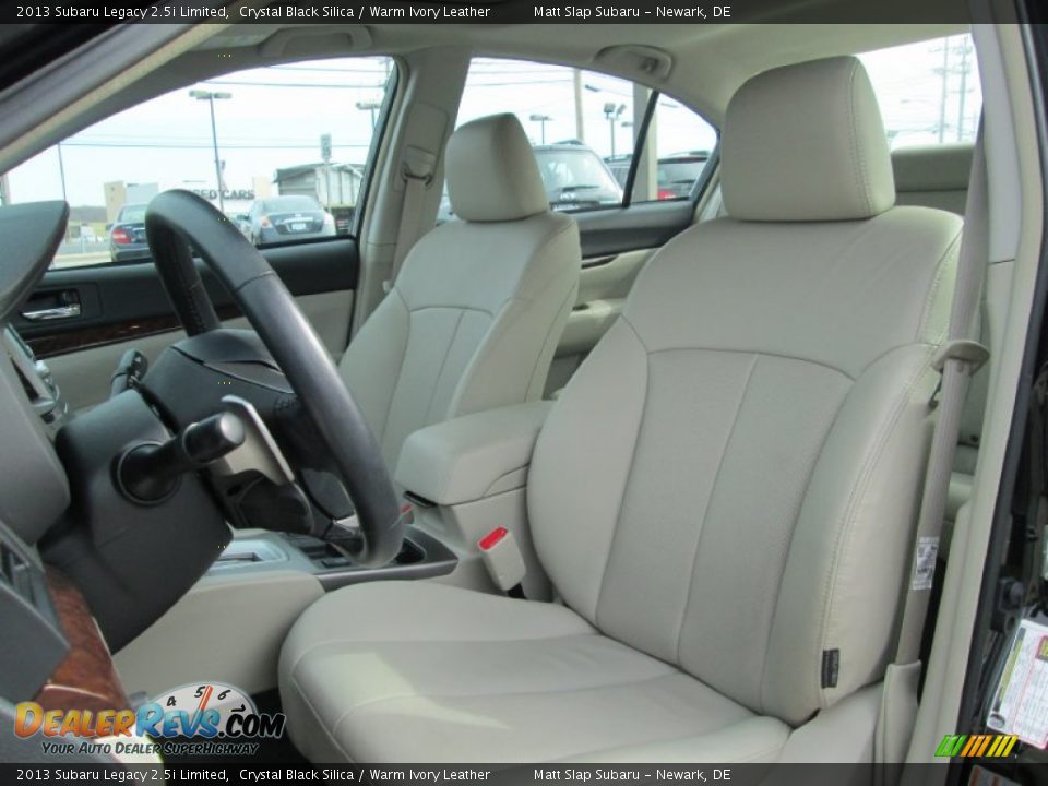 2013 Subaru Legacy 2.5i Limited Crystal Black Silica / Warm Ivory Leather Photo #14