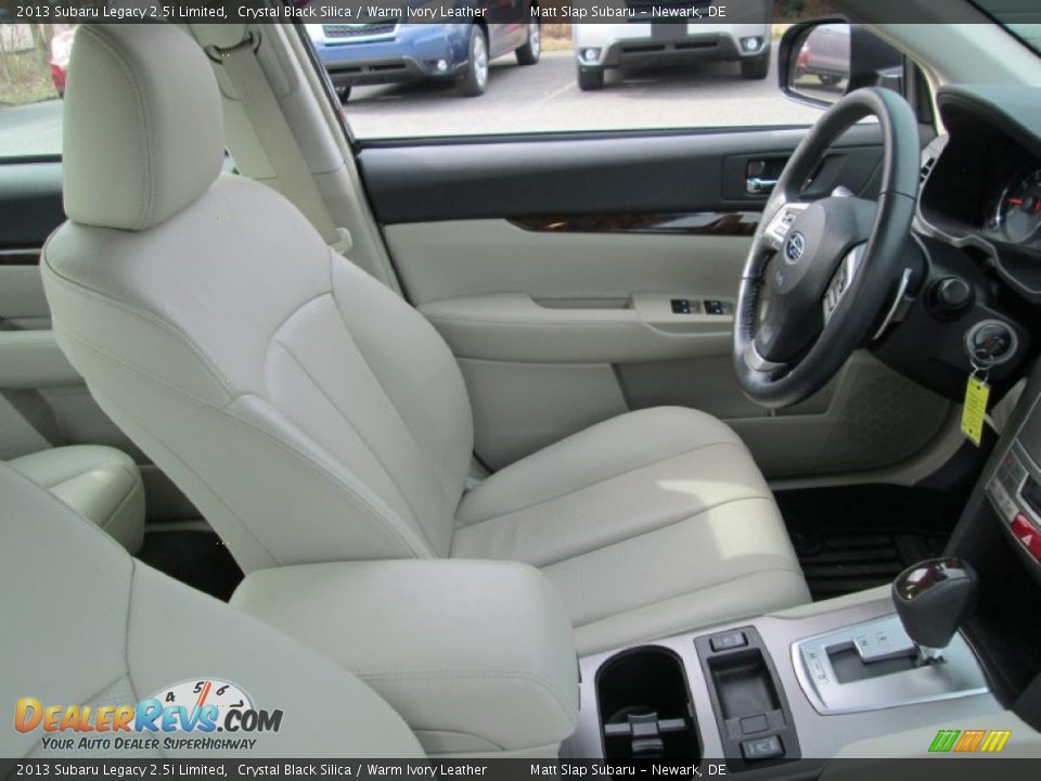 2013 Subaru Legacy 2.5i Limited Crystal Black Silica / Warm Ivory Leather Photo #15