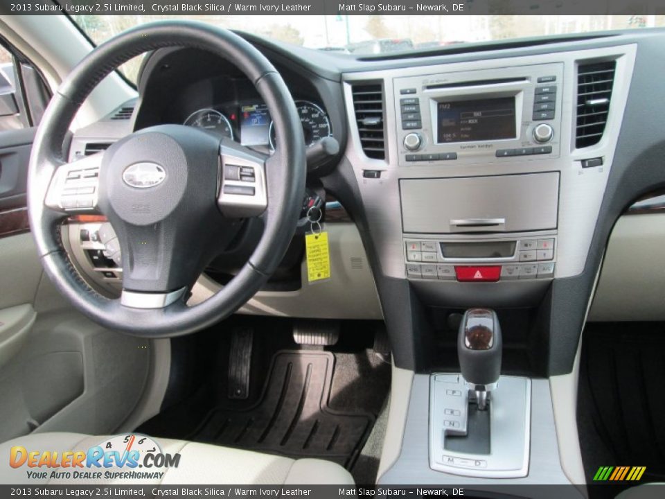 2013 Subaru Legacy 2.5i Limited Crystal Black Silica / Warm Ivory Leather Photo #16
