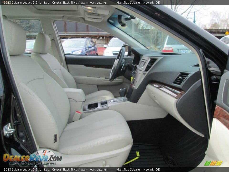 2013 Subaru Legacy 2.5i Limited Crystal Black Silica / Warm Ivory Leather Photo #17