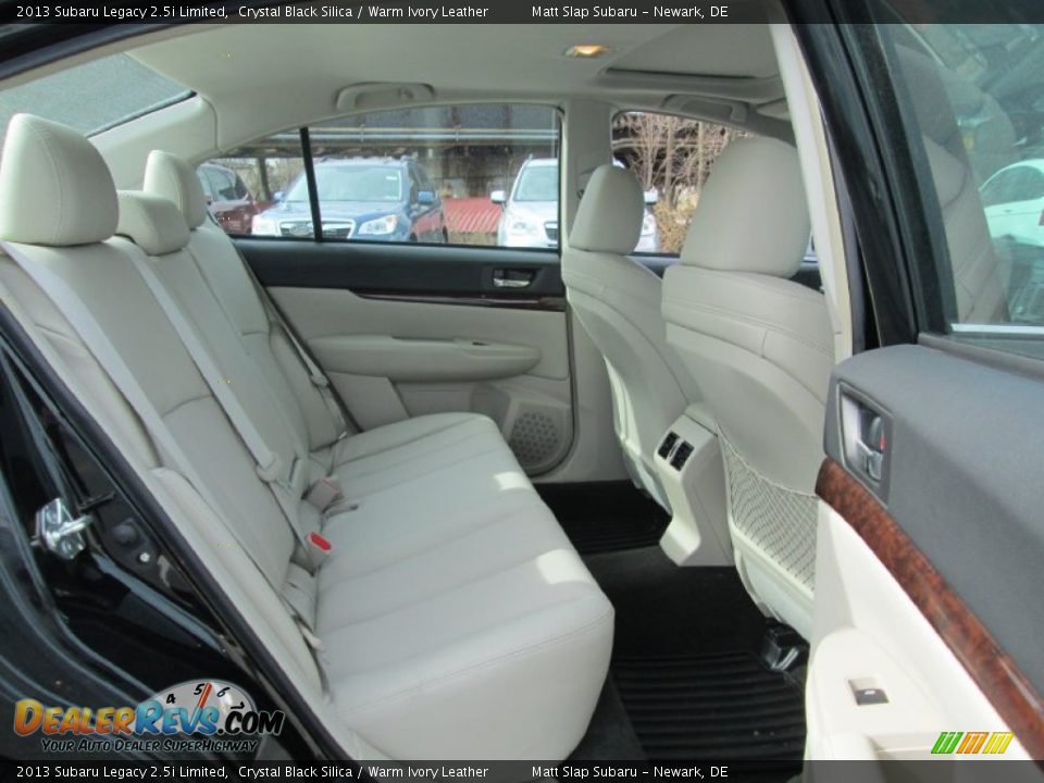 2013 Subaru Legacy 2.5i Limited Crystal Black Silica / Warm Ivory Leather Photo #18