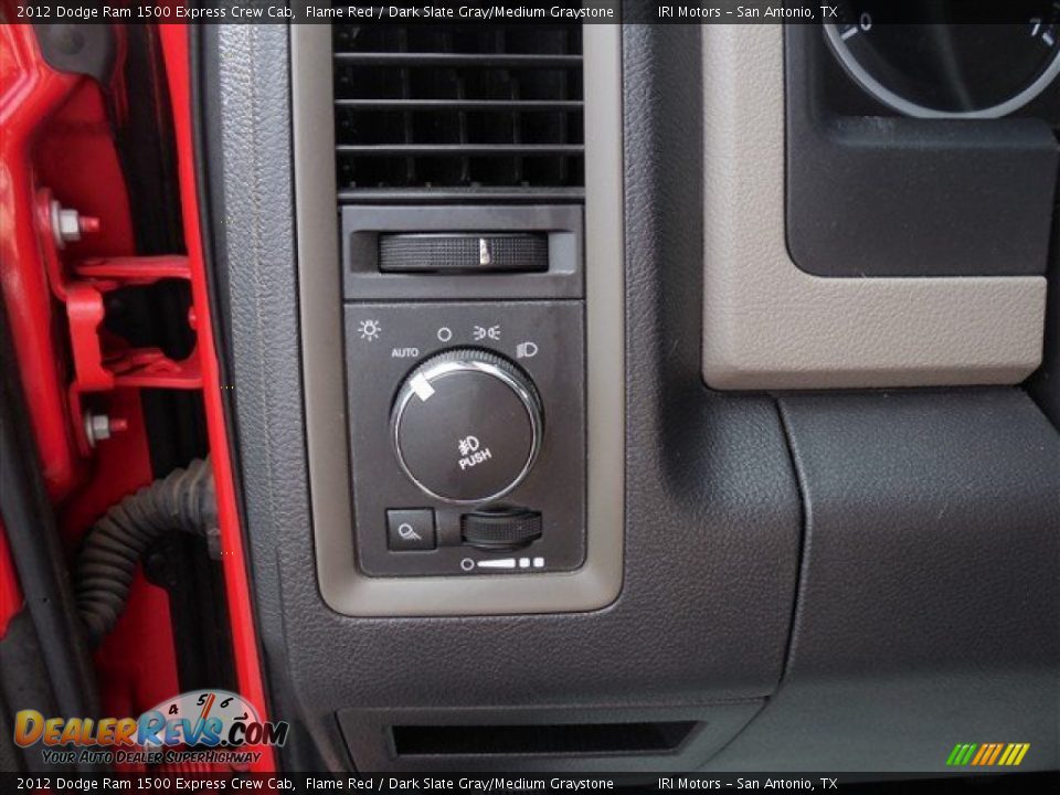 2012 Dodge Ram 1500 Express Crew Cab Flame Red / Dark Slate Gray/Medium Graystone Photo #24