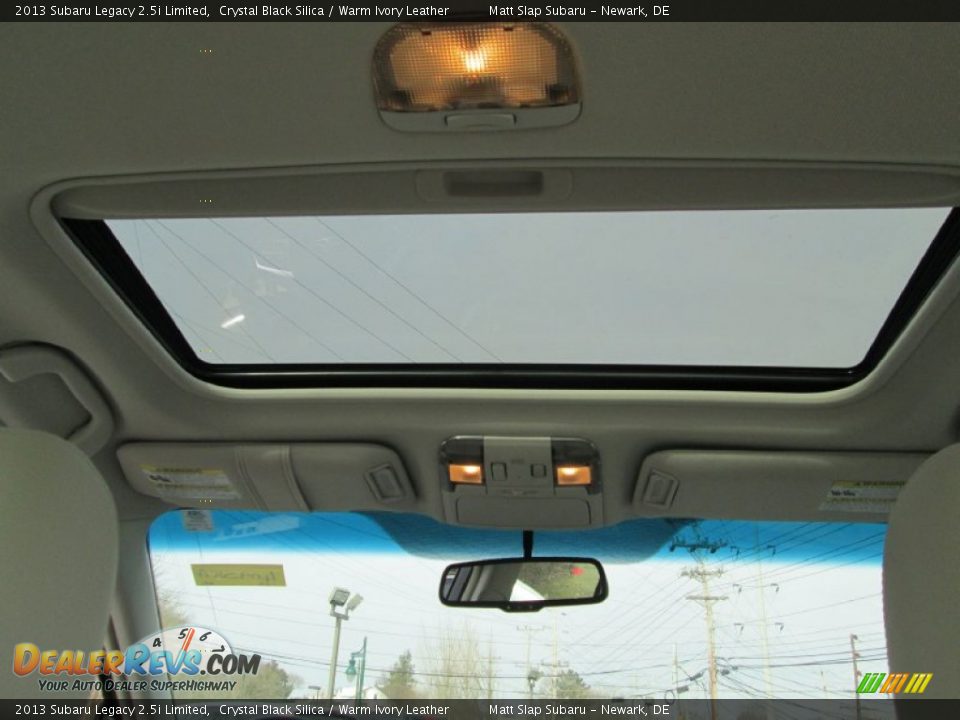 2013 Subaru Legacy 2.5i Limited Crystal Black Silica / Warm Ivory Leather Photo #20