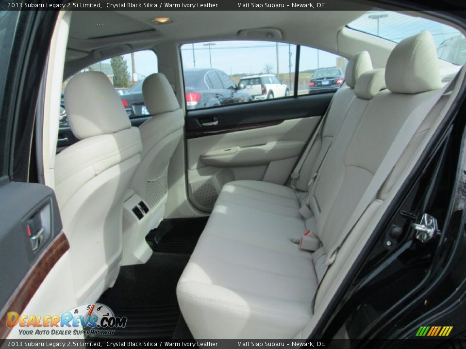 2013 Subaru Legacy 2.5i Limited Crystal Black Silica / Warm Ivory Leather Photo #21
