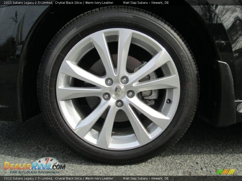2013 Subaru Legacy 2.5i Limited Crystal Black Silica / Warm Ivory Leather Photo #22