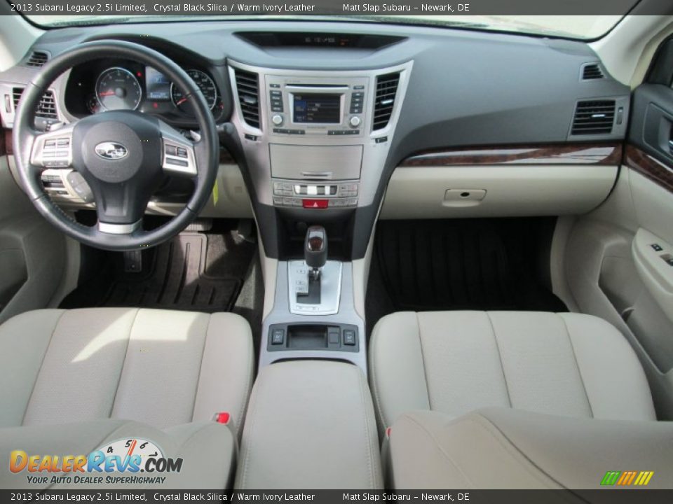 2013 Subaru Legacy 2.5i Limited Crystal Black Silica / Warm Ivory Leather Photo #24