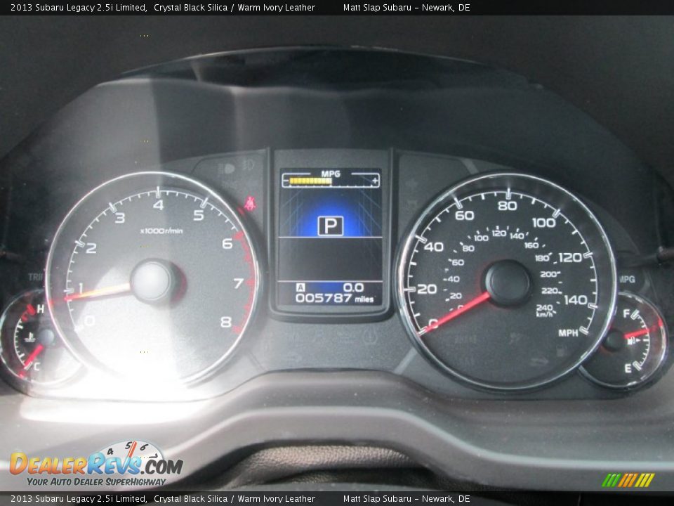 2013 Subaru Legacy 2.5i Limited Crystal Black Silica / Warm Ivory Leather Photo #27