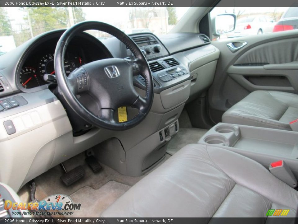 2006 Honda Odyssey EX-L Silver Pearl Metallic / Gray Photo #10