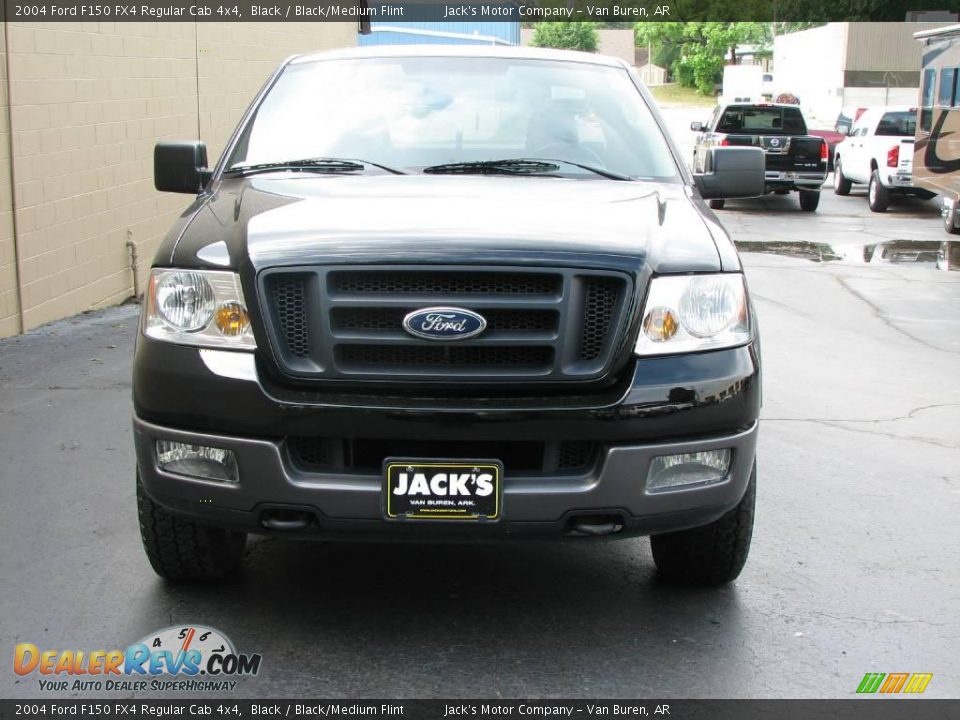 2004 Ford F150 FX4 Regular Cab 4x4 Black / Black/Medium Flint Photo #3
