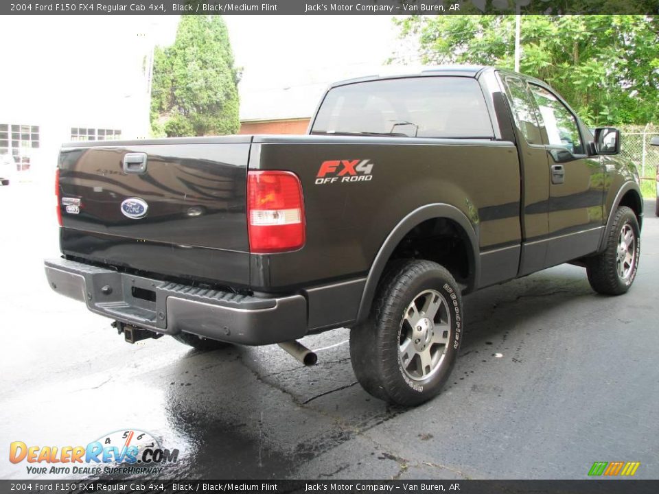 2004 Ford F150 FX4 Regular Cab 4x4 Black / Black/Medium Flint Photo #5