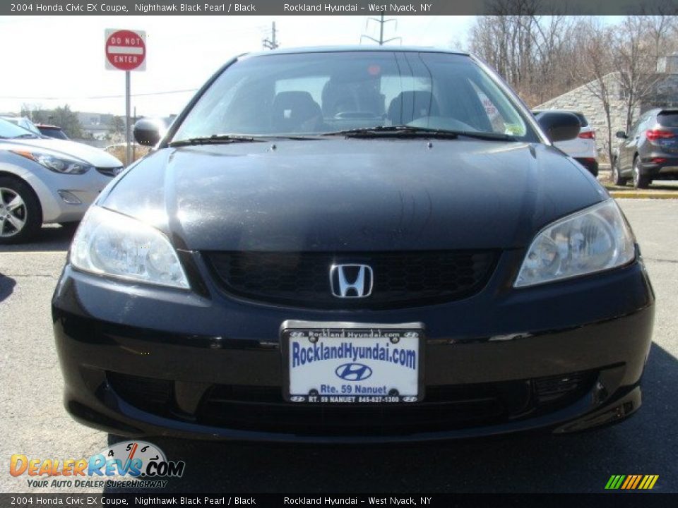 2004 Honda Civic EX Coupe Nighthawk Black Pearl / Black Photo #2