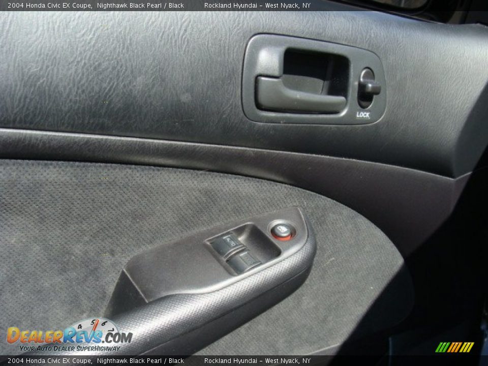 2004 Honda Civic EX Coupe Nighthawk Black Pearl / Black Photo #8