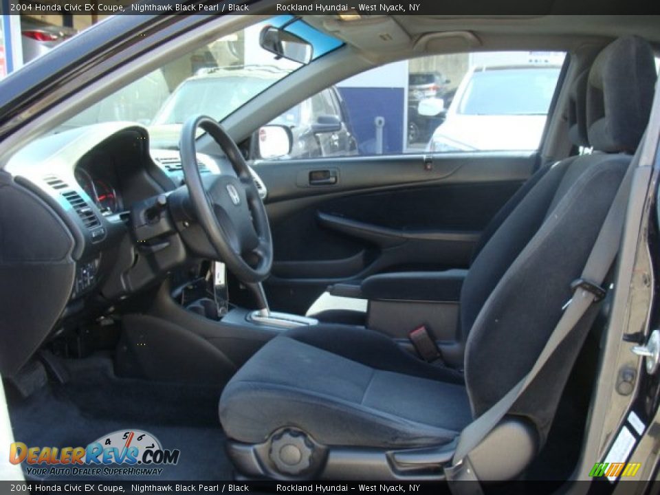 2004 Honda Civic EX Coupe Nighthawk Black Pearl / Black Photo #10