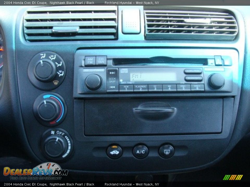 2004 Honda Civic EX Coupe Nighthawk Black Pearl / Black Photo #17
