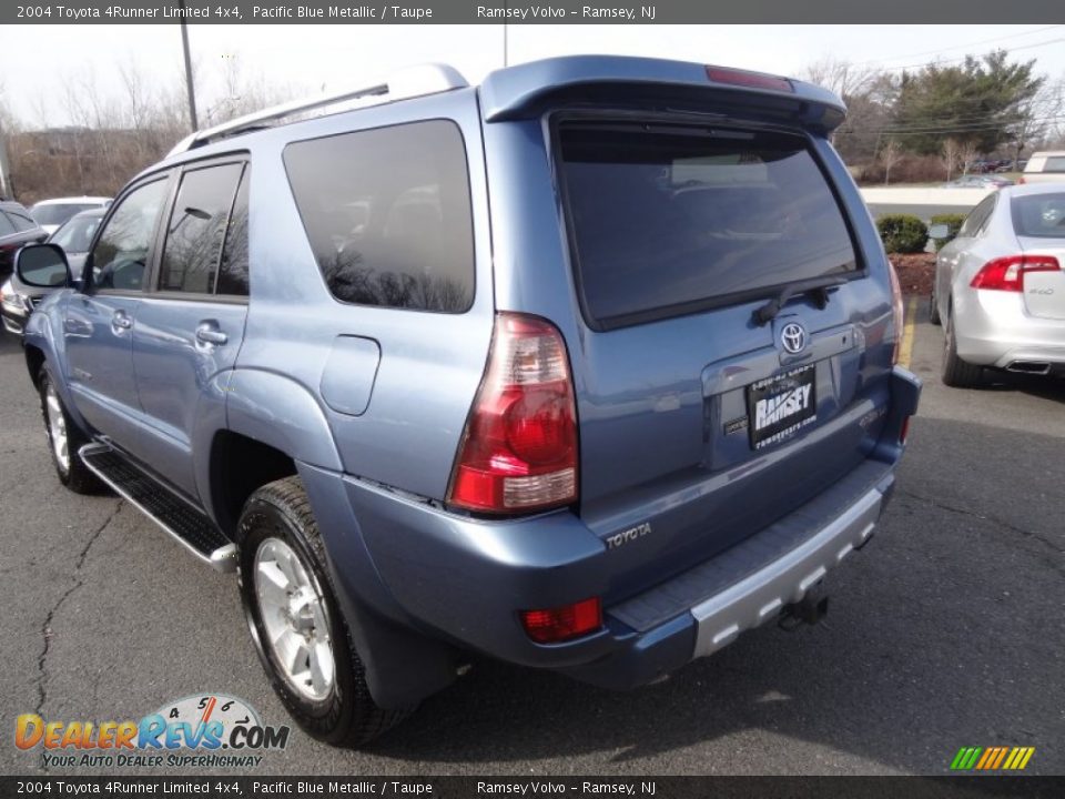 2004 Toyota 4Runner Limited 4x4 Pacific Blue Metallic / Taupe Photo #5