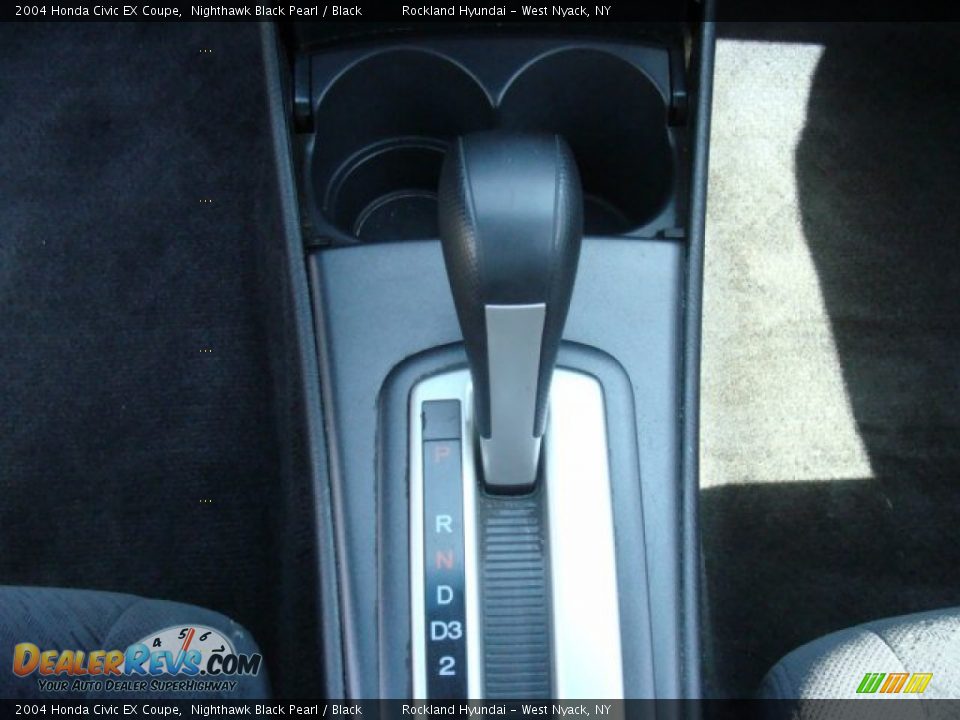 2004 Honda Civic EX Coupe Nighthawk Black Pearl / Black Photo #18