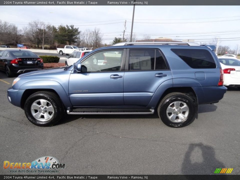 2004 Toyota 4Runner Limited 4x4 Pacific Blue Metallic / Taupe Photo #6
