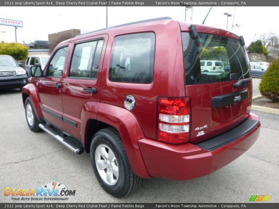 2012 Jeep Liberty Sport 4x4 Deep Cherry Red Crystal Pearl / Pastel Pebble Beige Photo #3