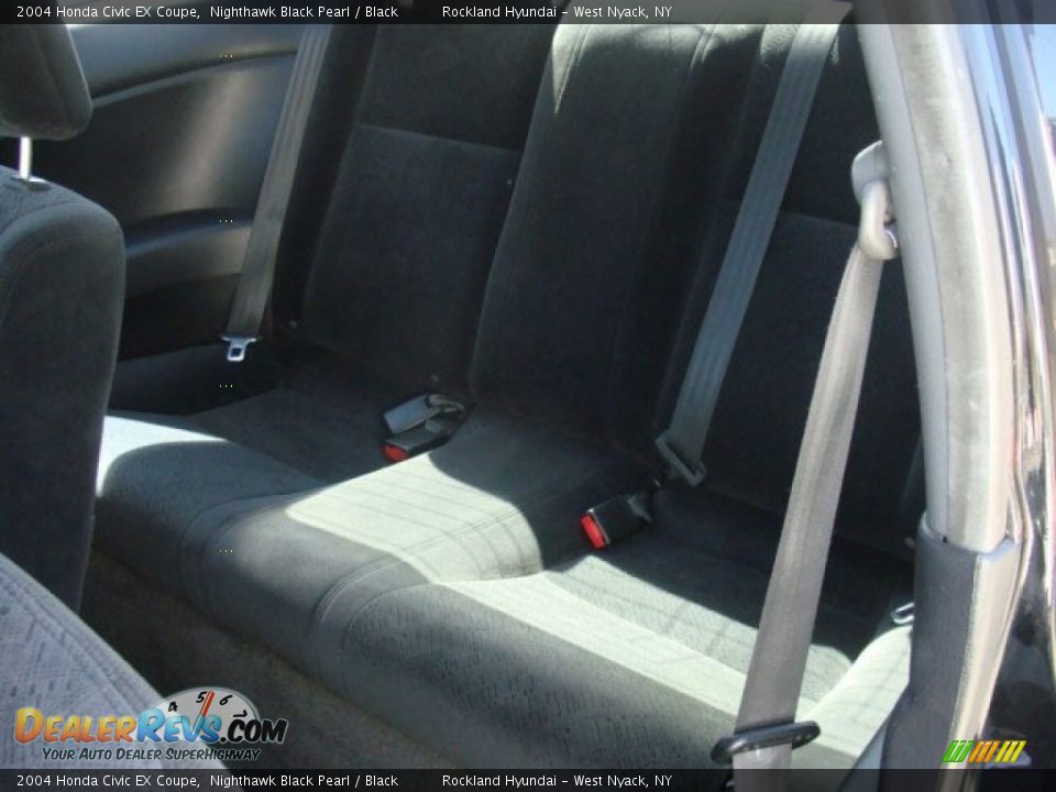 2004 Honda Civic EX Coupe Nighthawk Black Pearl / Black Photo #19