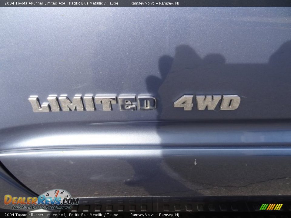 2004 Toyota 4Runner Limited 4x4 Pacific Blue Metallic / Taupe Photo #7