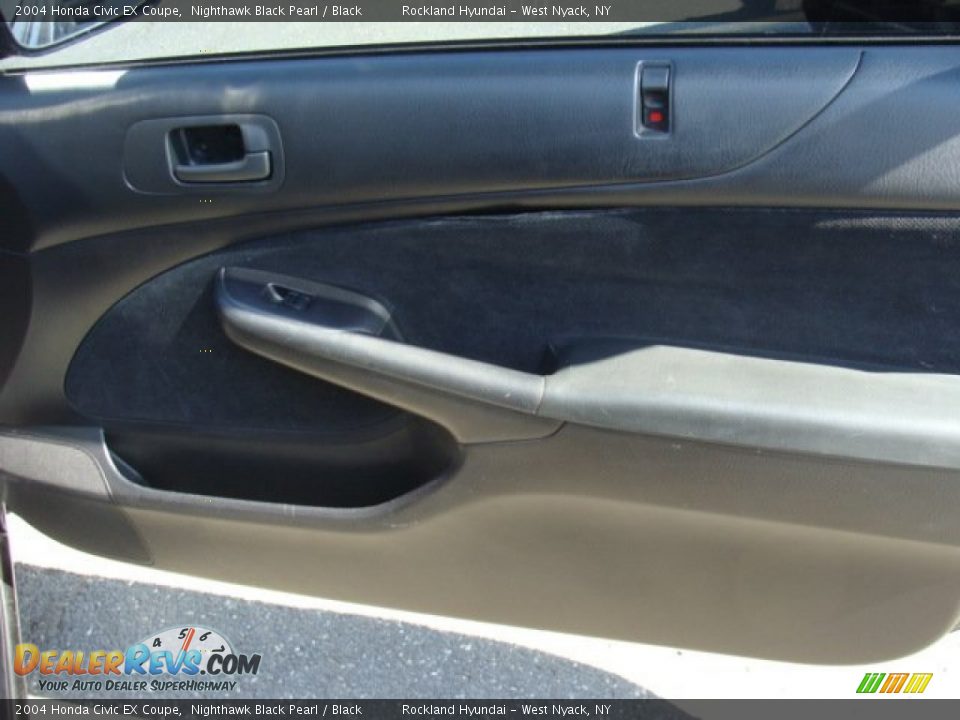 2004 Honda Civic EX Coupe Nighthawk Black Pearl / Black Photo #21