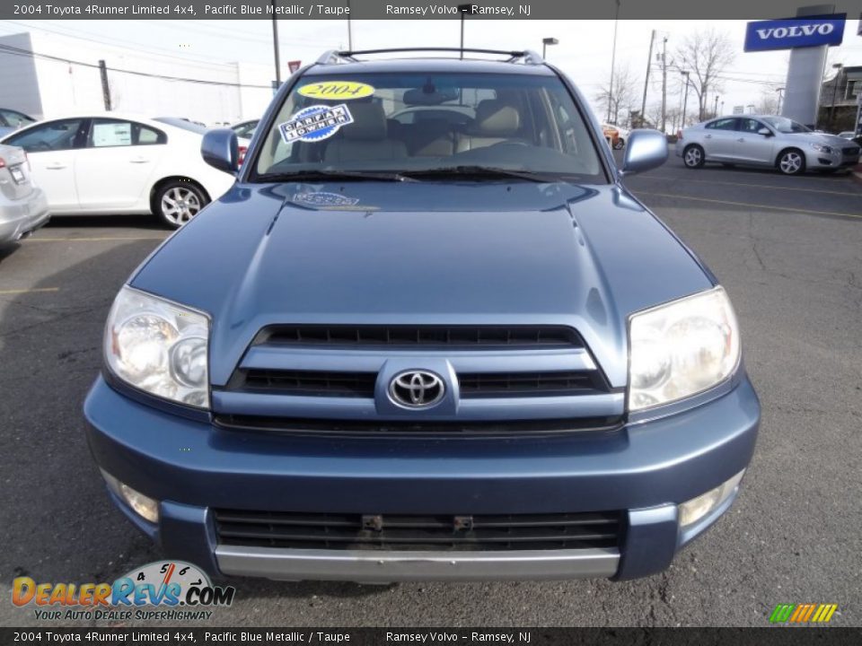 2004 Toyota 4Runner Limited 4x4 Pacific Blue Metallic / Taupe Photo #9