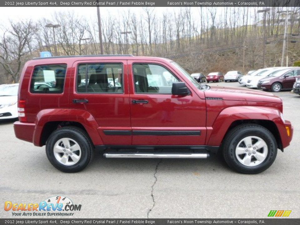 2012 Jeep Liberty Sport 4x4 Deep Cherry Red Crystal Pearl / Pastel Pebble Beige Photo #6