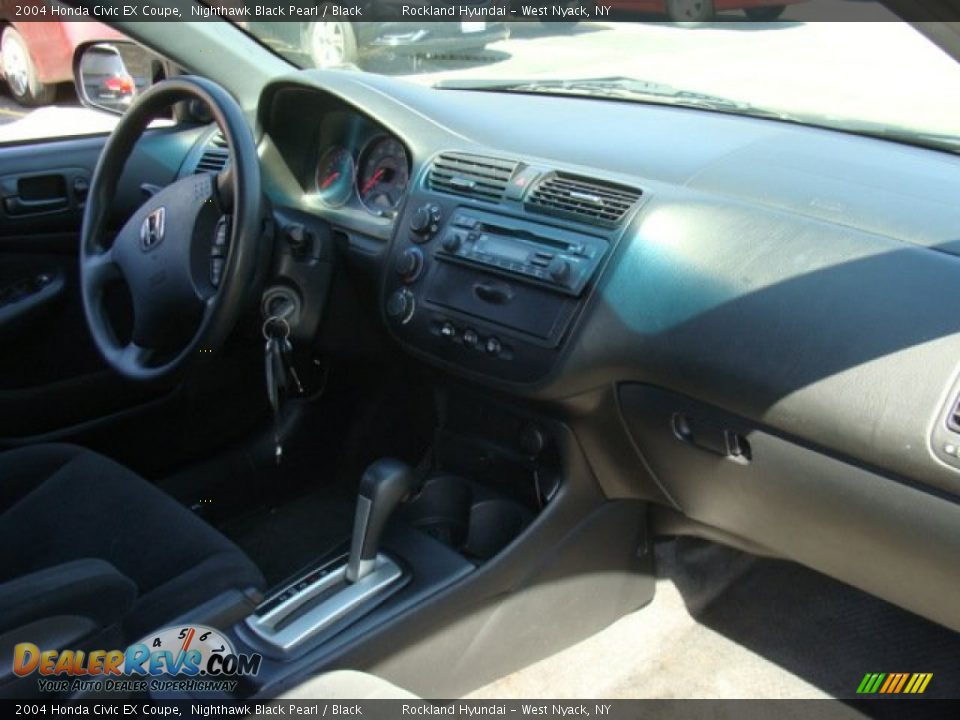 2004 Honda Civic EX Coupe Nighthawk Black Pearl / Black Photo #22