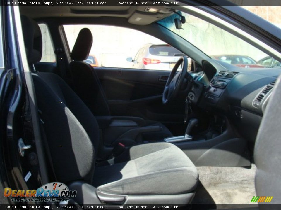 2004 Honda Civic EX Coupe Nighthawk Black Pearl / Black Photo #23