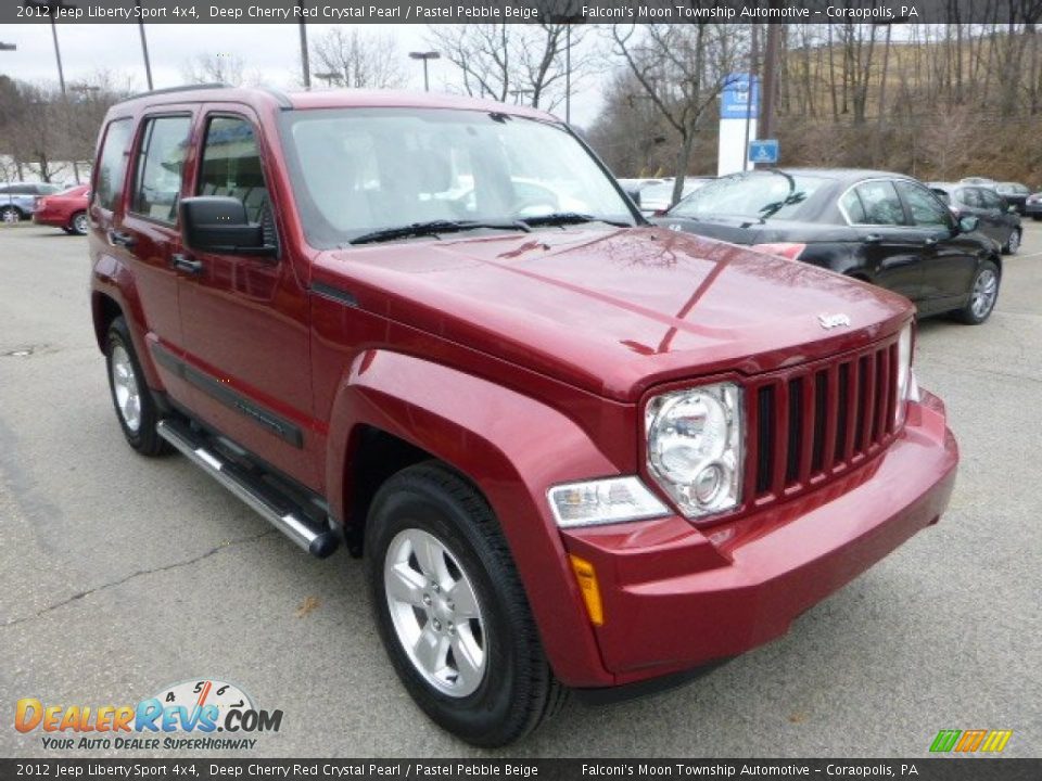 2012 Jeep Liberty Sport 4x4 Deep Cherry Red Crystal Pearl / Pastel Pebble Beige Photo #7