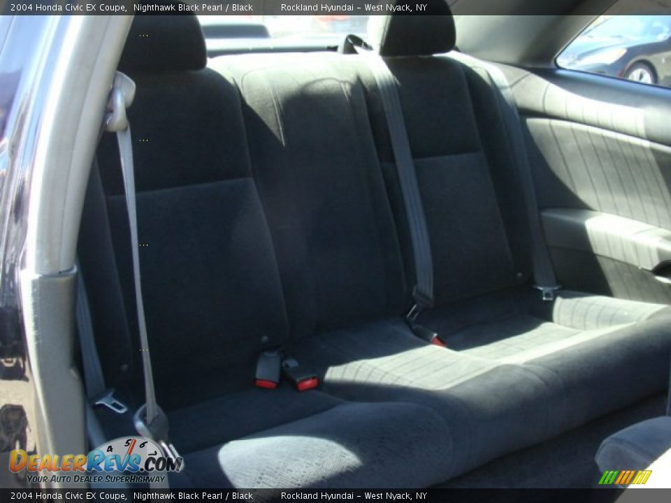 2004 Honda Civic EX Coupe Nighthawk Black Pearl / Black Photo #24