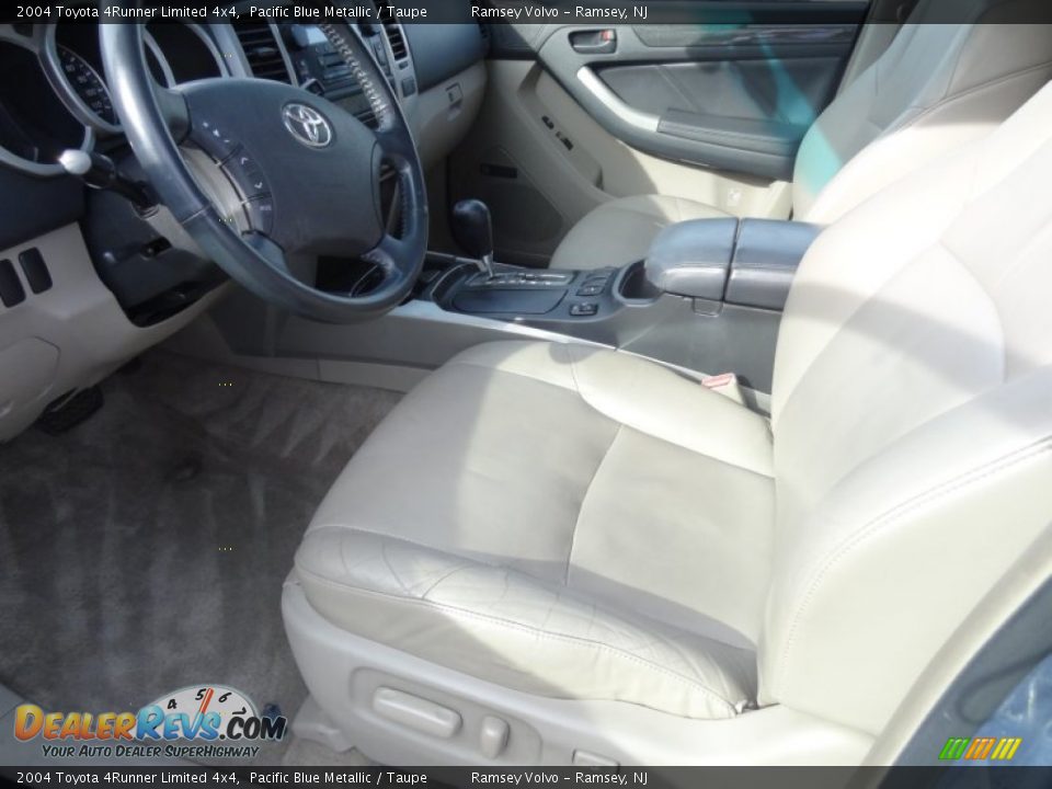 2004 Toyota 4Runner Limited 4x4 Pacific Blue Metallic / Taupe Photo #13