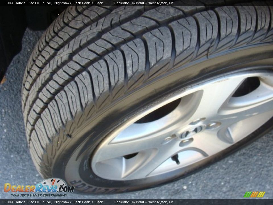 2004 Honda Civic EX Coupe Nighthawk Black Pearl / Black Photo #26