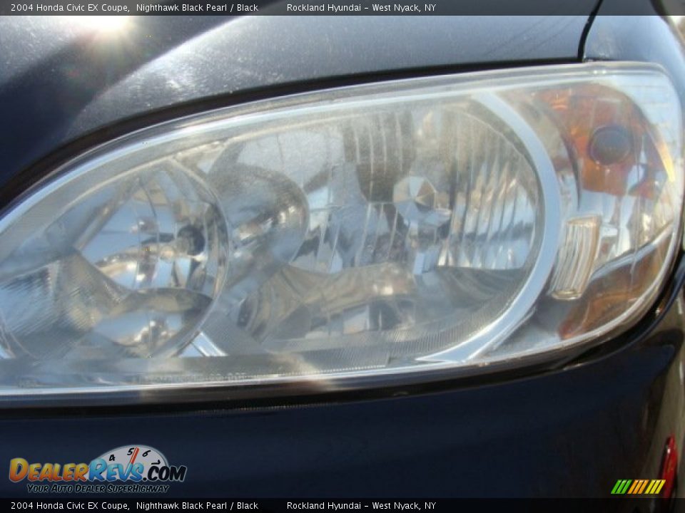 2004 Honda Civic EX Coupe Nighthawk Black Pearl / Black Photo #28