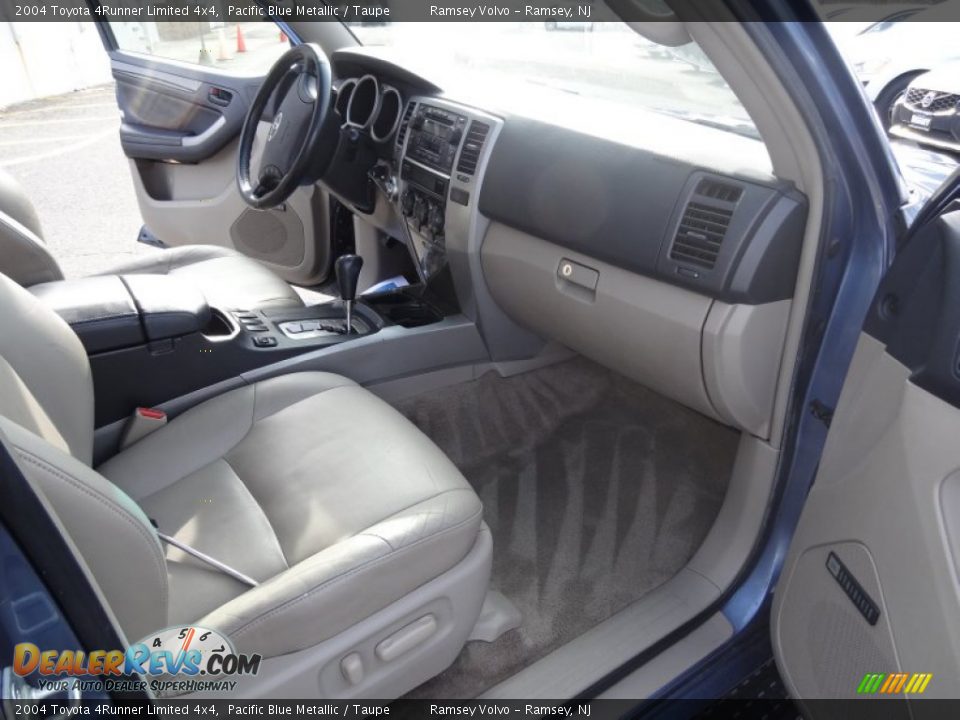2004 Toyota 4Runner Limited 4x4 Pacific Blue Metallic / Taupe Photo #16