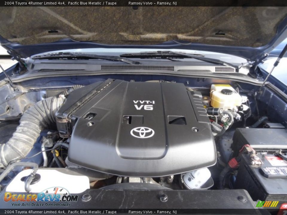 2004 Toyota 4Runner Limited 4x4 Pacific Blue Metallic / Taupe Photo #20