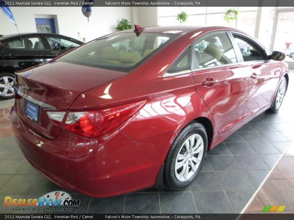 2011 Hyundai Sonata GLS Venetian Red / Camel Photo #2