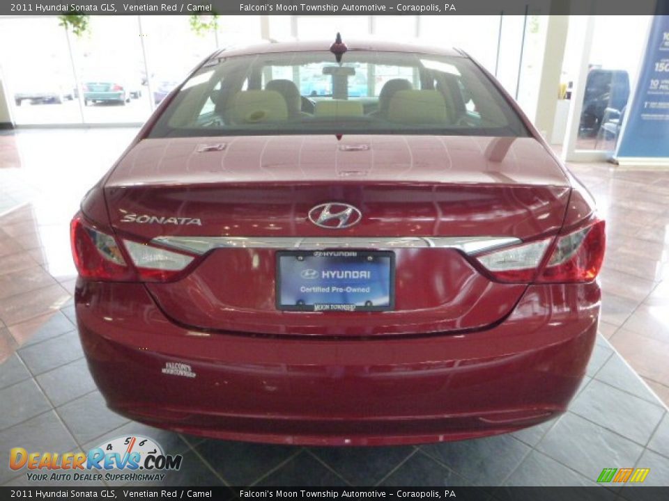 2011 Hyundai Sonata GLS Venetian Red / Camel Photo #3