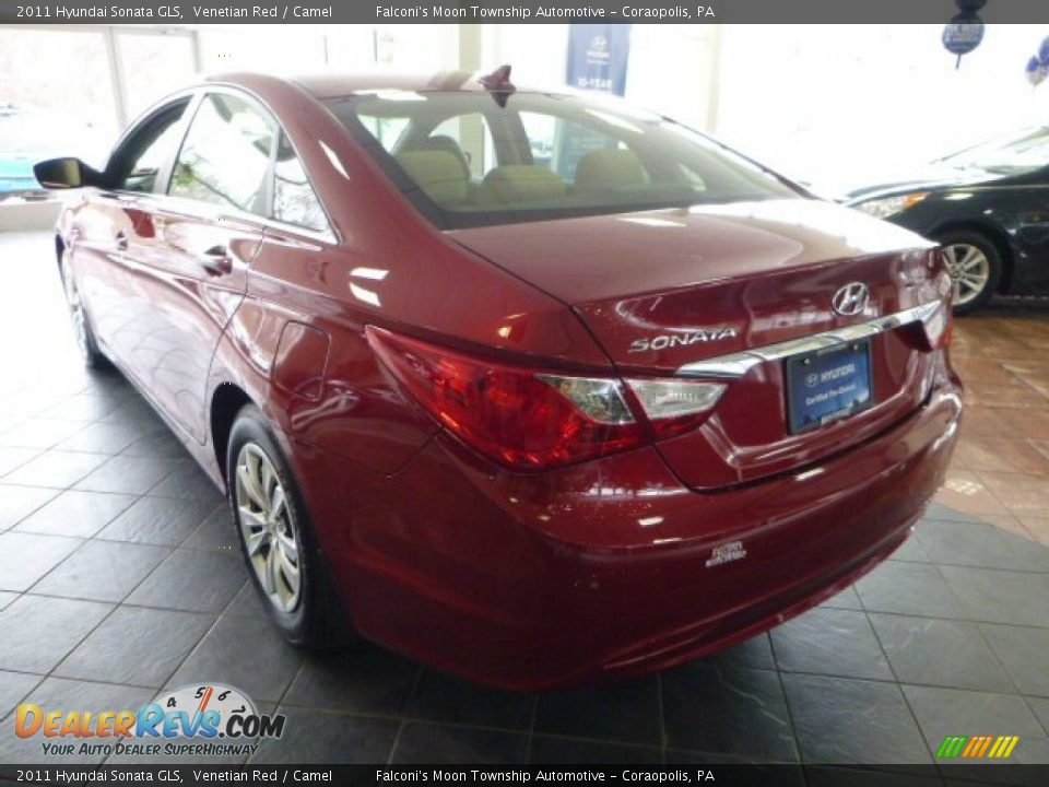 2011 Hyundai Sonata GLS Venetian Red / Camel Photo #4