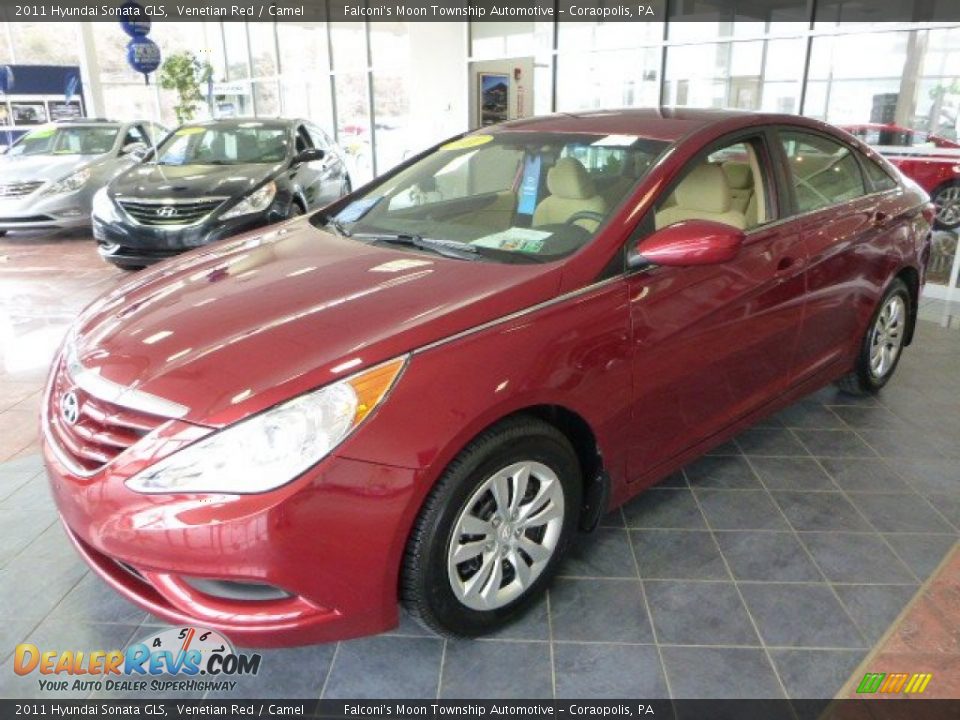 2011 Hyundai Sonata GLS Venetian Red / Camel Photo #6