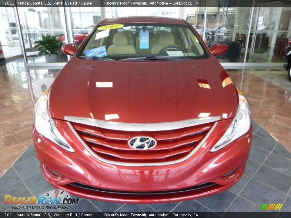 2011 Hyundai Sonata GLS Venetian Red / Camel Photo #7