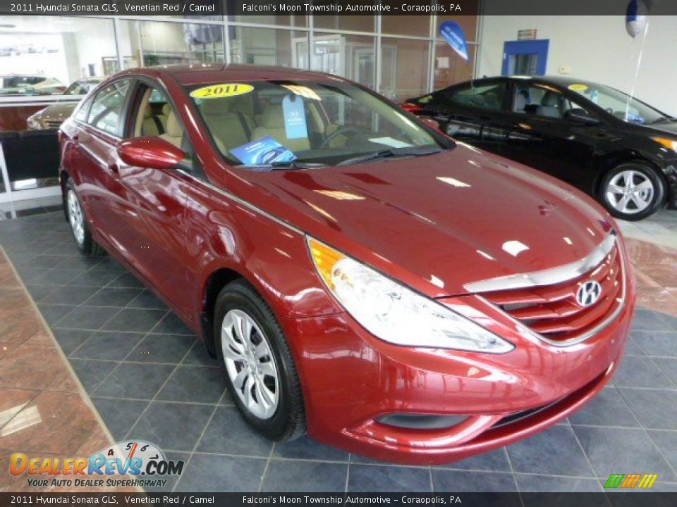 2011 Hyundai Sonata GLS Venetian Red / Camel Photo #8