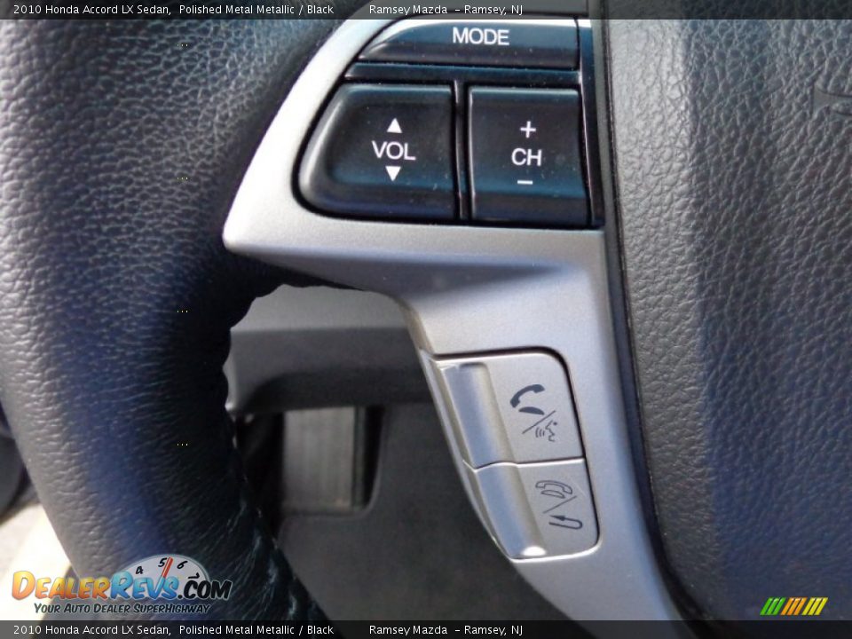 2010 Honda Accord LX Sedan Polished Metal Metallic / Black Photo #17