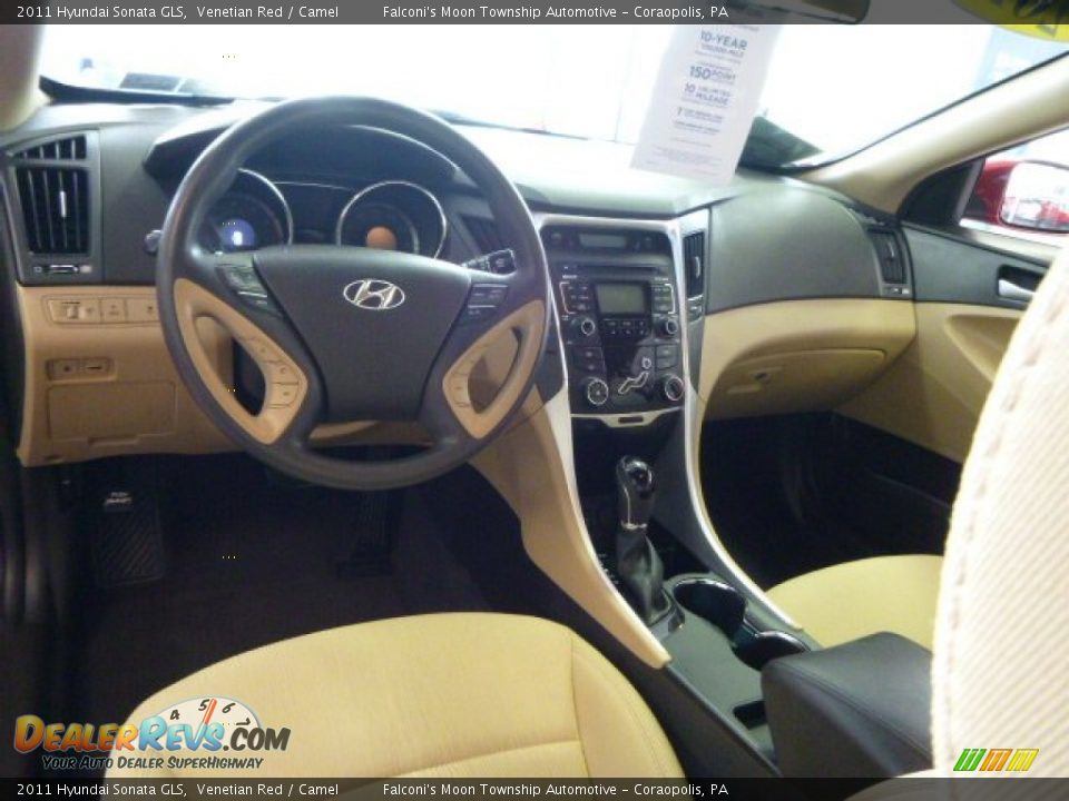 2011 Hyundai Sonata GLS Venetian Red / Camel Photo #17