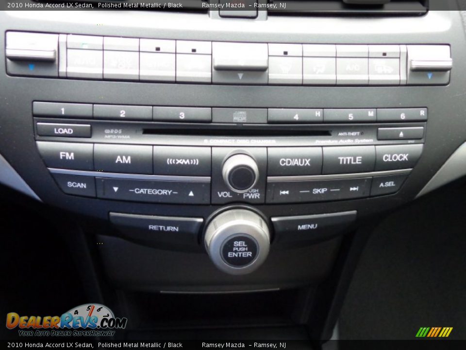 2010 Honda Accord LX Sedan Polished Metal Metallic / Black Photo #23